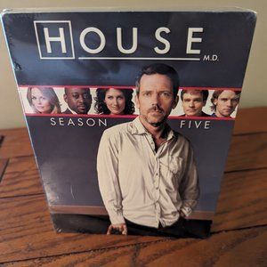 House M.D.: Season Five (DVD, 2009, 5-Disc Set) Golden Globe Hugh Laurie NEW